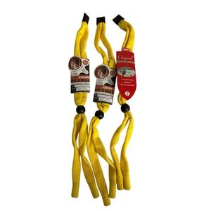 Chums Unisex Original Eyewear Retainer 3 Pack Yellow New 0818‎